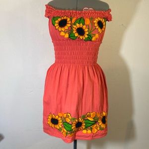 Off the shoulder Mexican dress